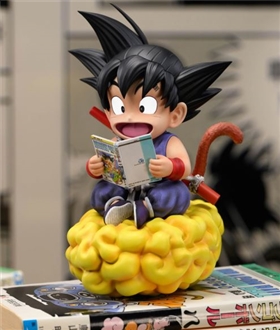 Son-Goku-reading-Dragon-Ball-comic-book-Dragon-Ball