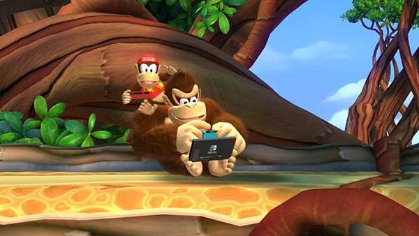 ตัวอย่างเกม Donkey Kong Country: Tropical Freeze ที่กำลังจะลงเครื่อง Switch