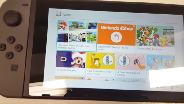 ไปดู User Interface ของเครื่อง Nintendo Switch