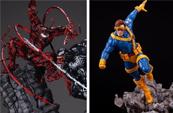 ต้นแบบงานปั้น ARTFX ของ Carnage และ Cyclops ค่าย Kotobukiya