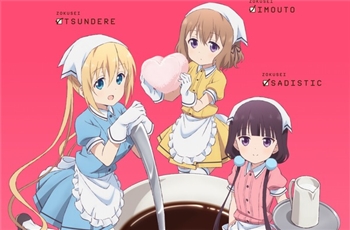 ตัวอย่างแรกพร้อมข้อมูลตัวละครหลักของอนิเมะสาวคาเฟ่ Blend S