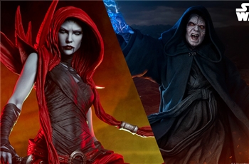 Sideshow เผยภาพงานปั้นใหม่สวย ๆ ของ Darth Sidious และ Asajj Ventress จาก Star Wars