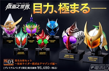 เผยแคนดี้ทอยส์ไรเดอร์เฮดชุดใหม่พร้อม Limited Zangetsu กับ Amazon Sigma