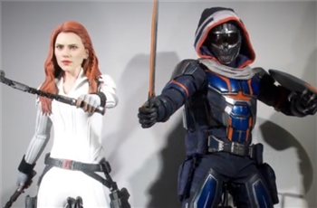 รีวิวภาพถ่ายจริง Hot Toys Black Widow Snow War Suit & Taskmaster