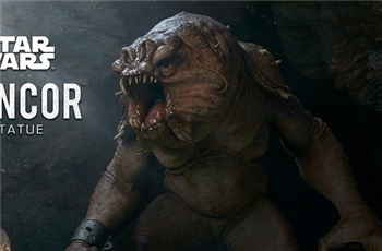 Sideshow เผยภาพแรก Rancor งานปั้น Statue จากภาพยนต์  Star Wars Return of the Jedi