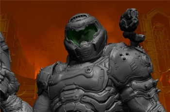 เผยภาพแรกของต้นแบบงานปั้น Doom Slayer ค่าย Prime1Studio