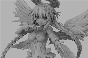 งามแท้!! กับต้นแบบ 3D Prototype ของฟิกเกอร์ Purple Heart จากเกม Four Goddesses