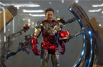 รีวิวภาพถ่ายจริง Hot Toys Iron Man MK6  & Armor Dismantling Station