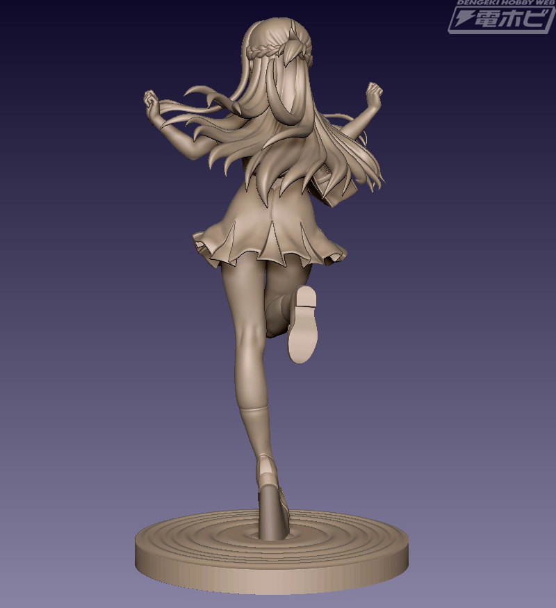 3D prototype image of Asuna figure in summer uniform!