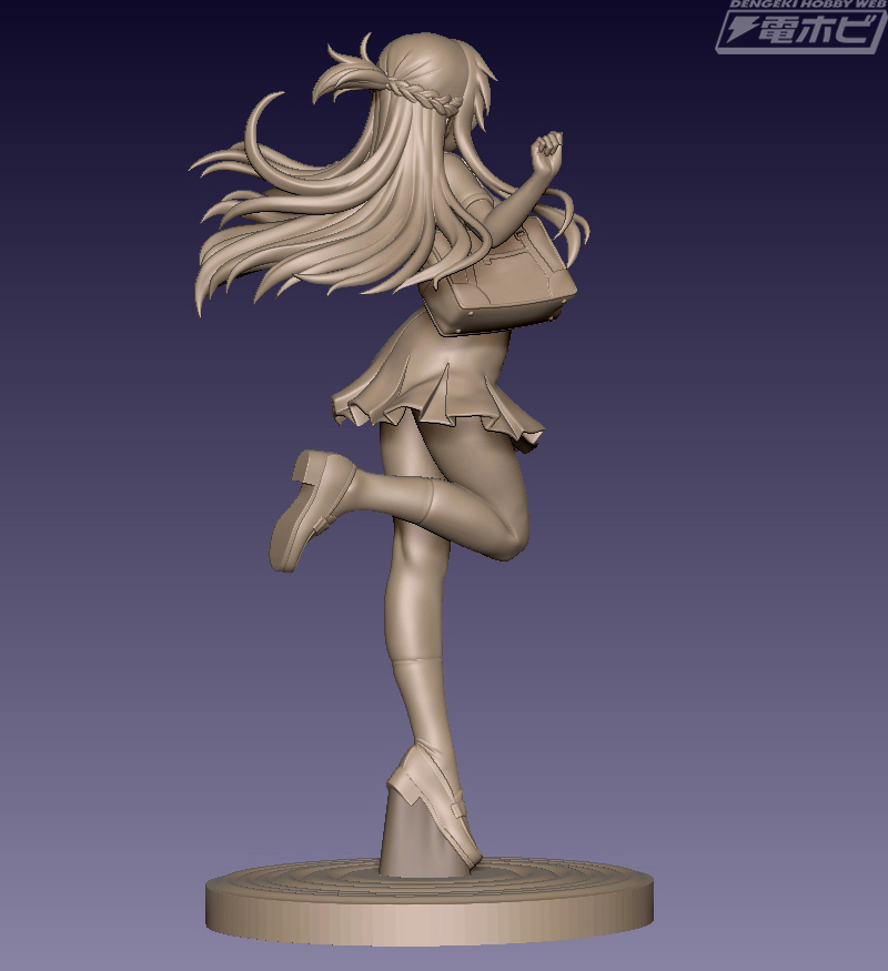 3D prototype image of Asuna figure in summer uniform!