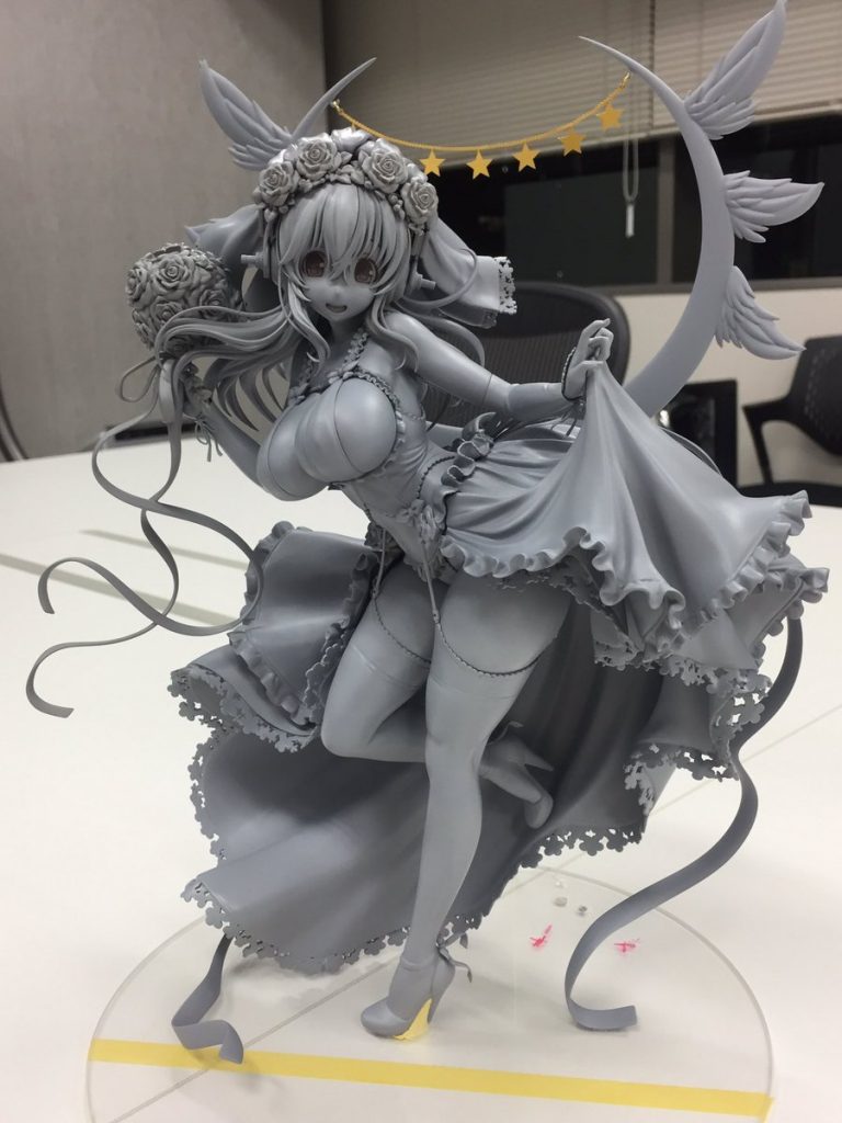 Sonico 10th Anniversary Wedding ver. by Good Smile Company unpainted prototype