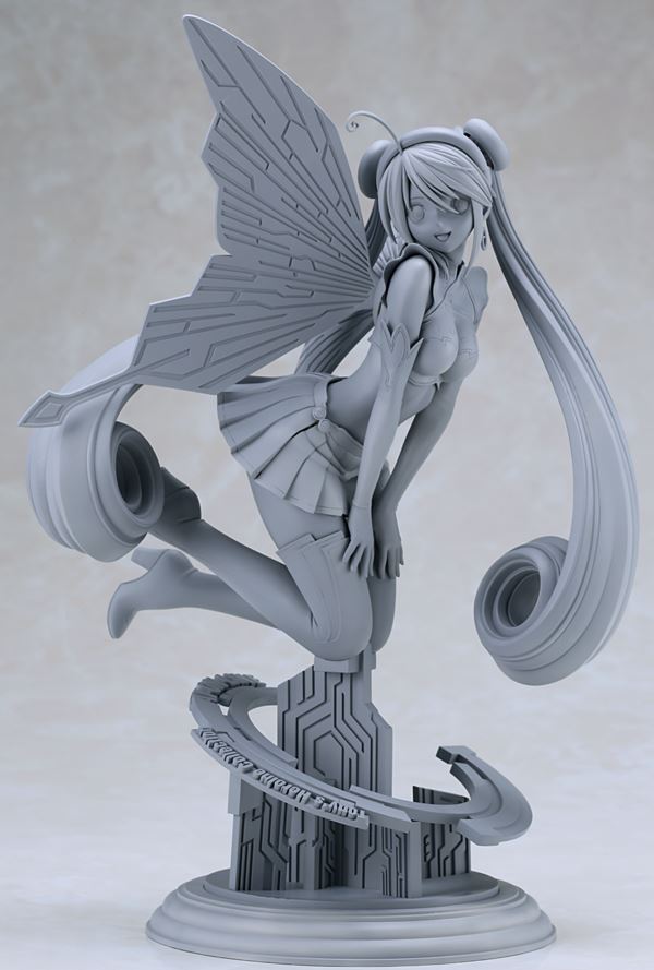 Original Character Tony’s Heroine Collection “Dennou Yousei” Aion Laine by Kotobukiya unpainted prototype