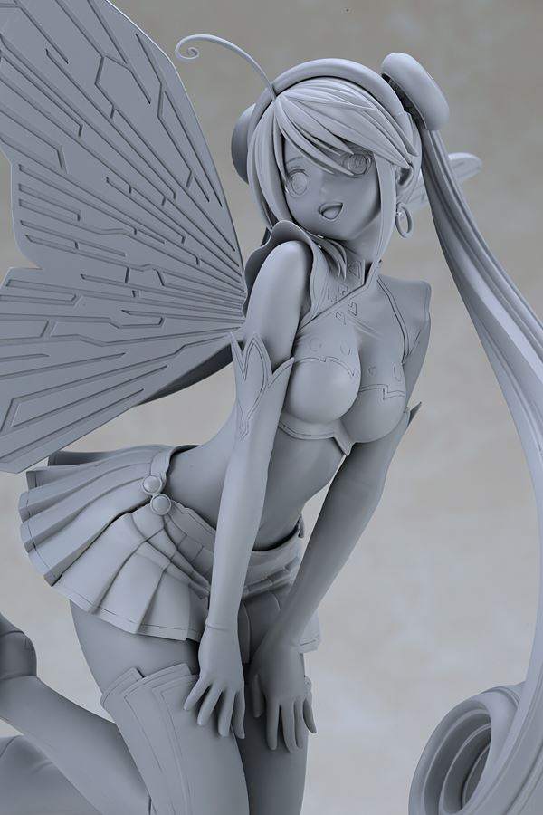 Original Character Tony’s Heroine Collection “Dennou Yousei” Aion Laine by Kotobukiya unpainted prototype