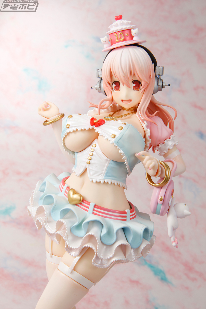 Super Sonico 10th Anniversary Figure Birthday Party Ver.