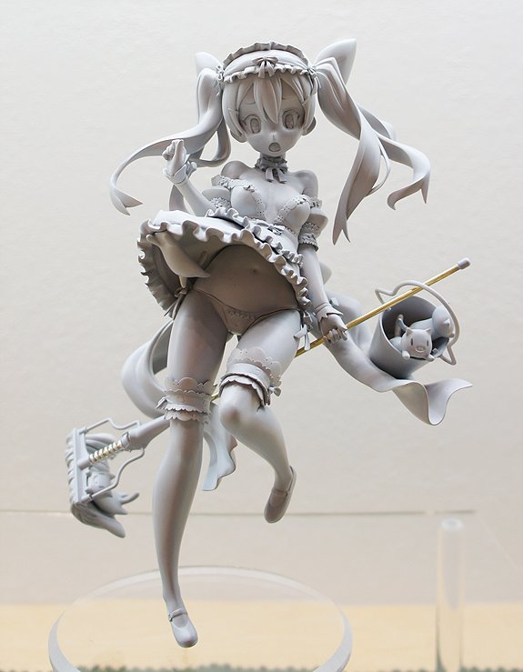Peach Maid Figure Series Tabby-san by Native, PROGRESS painted prototype 