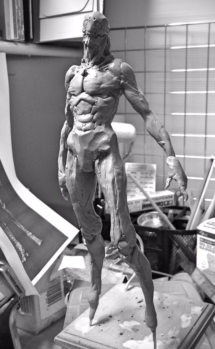 ไปดูงานปั้นของริว โอยามะ ที่ปั้นตามงานต้นแบบของยามาโต้ (บอกได้คำเดียวว่า 'เจ๋ง')