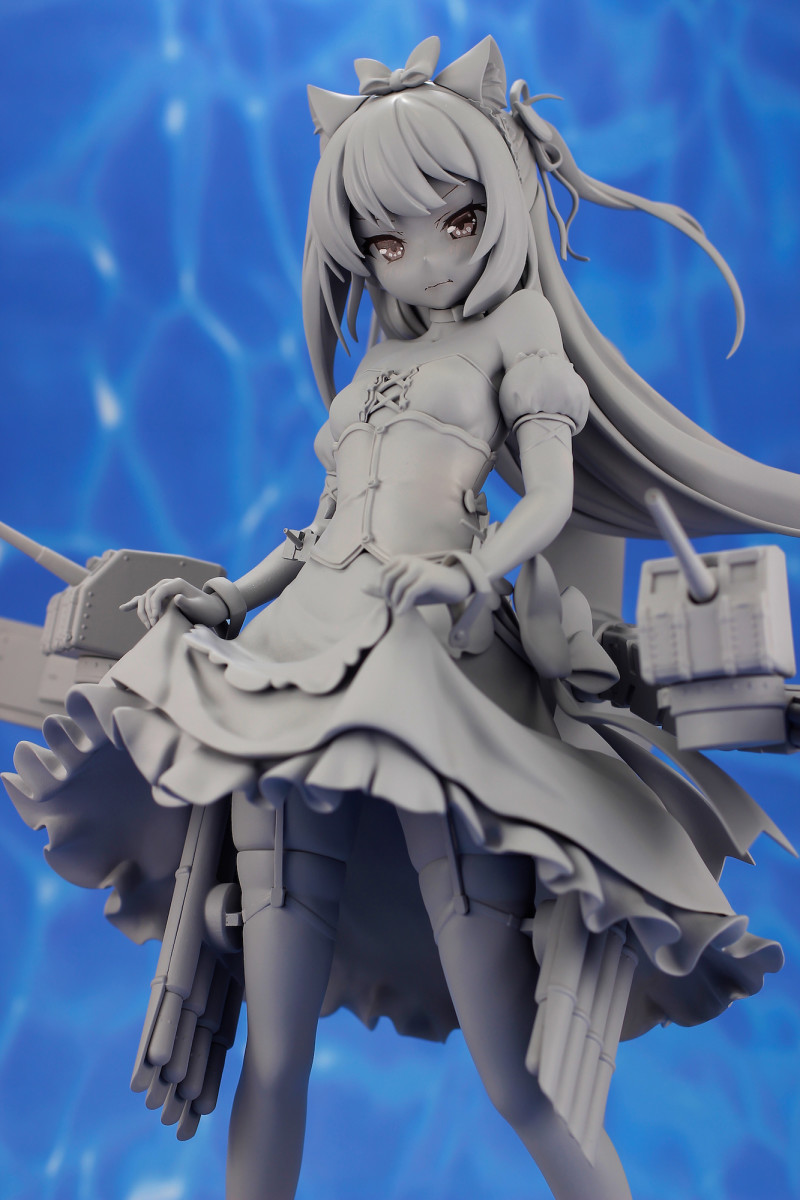 Prototipo sin pintar de la figura de Hammann Kai de Azur Lane por Plum