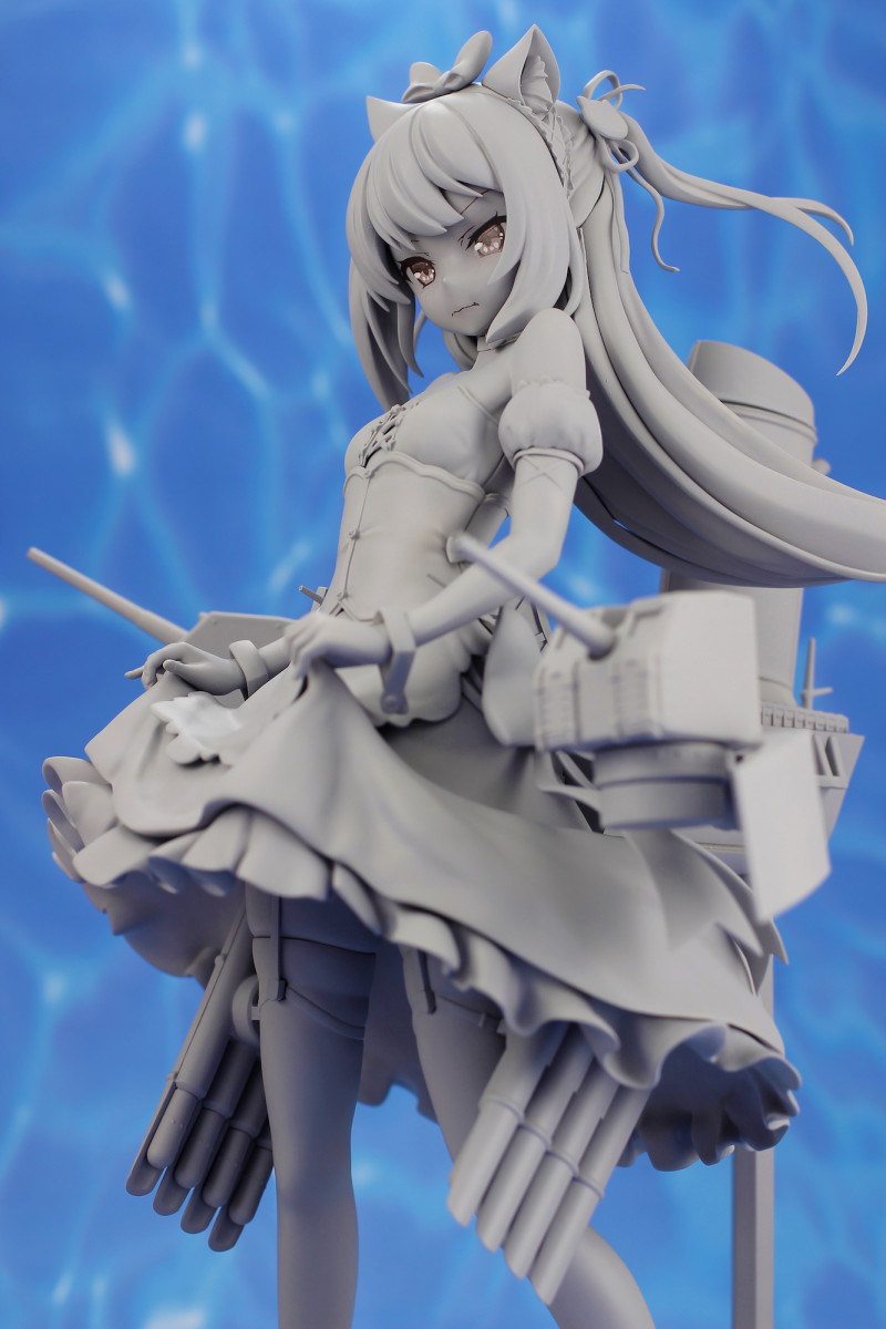 Prototipo sin pintar de la figura de Hammann Kai de Azur Lane por Plum