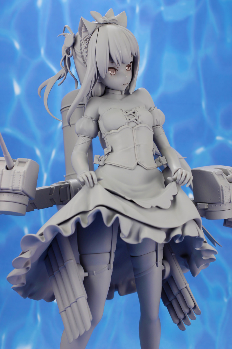 Prototipo sin pintar de la figura de Hammann Kai de Azur Lane por Plum