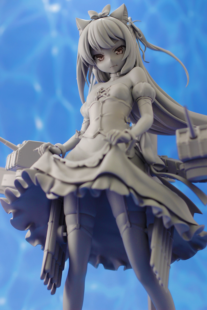 Prototipo sin pintar de la figura de Hammann Kai de Azur Lane por Plum