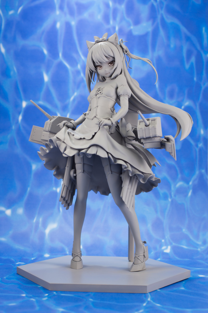 Prototipo sin pintar de la figura de Hammann Kai de Azur Lane por Plum