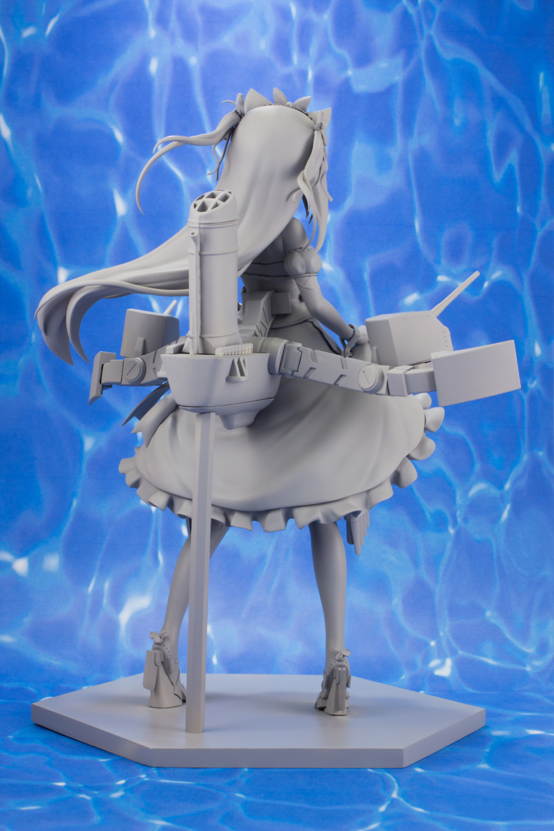 Prototipo sin pintar de la figura de Hammann Kai de Azur Lane por Plum