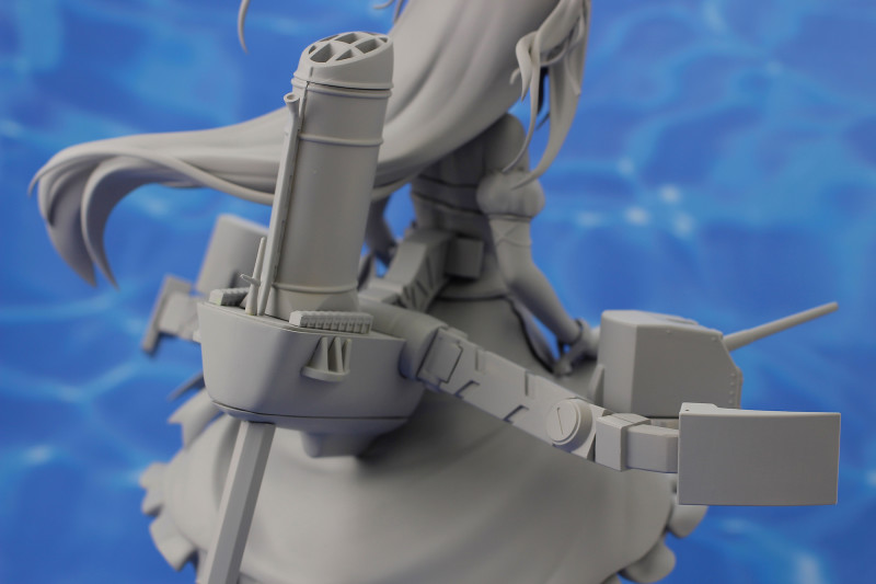 Prototipo sin pintar de la figura de Hammann Kai de Azur Lane por Plum