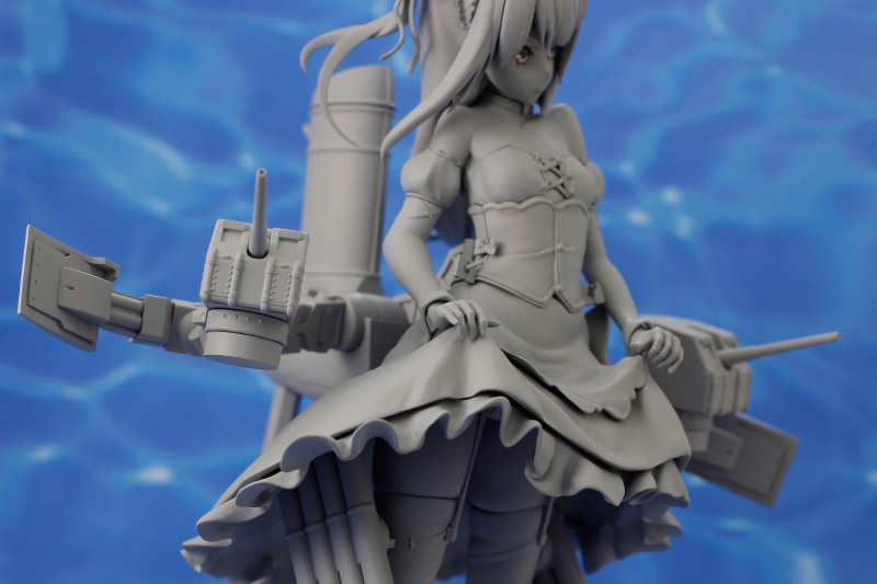 Prototipo sin pintar de la figura de Hammann Kai de Azur Lane por Plum