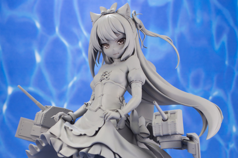 Prototipo sin pintar de la figura de Hammann Kai de Azur Lane por Plum