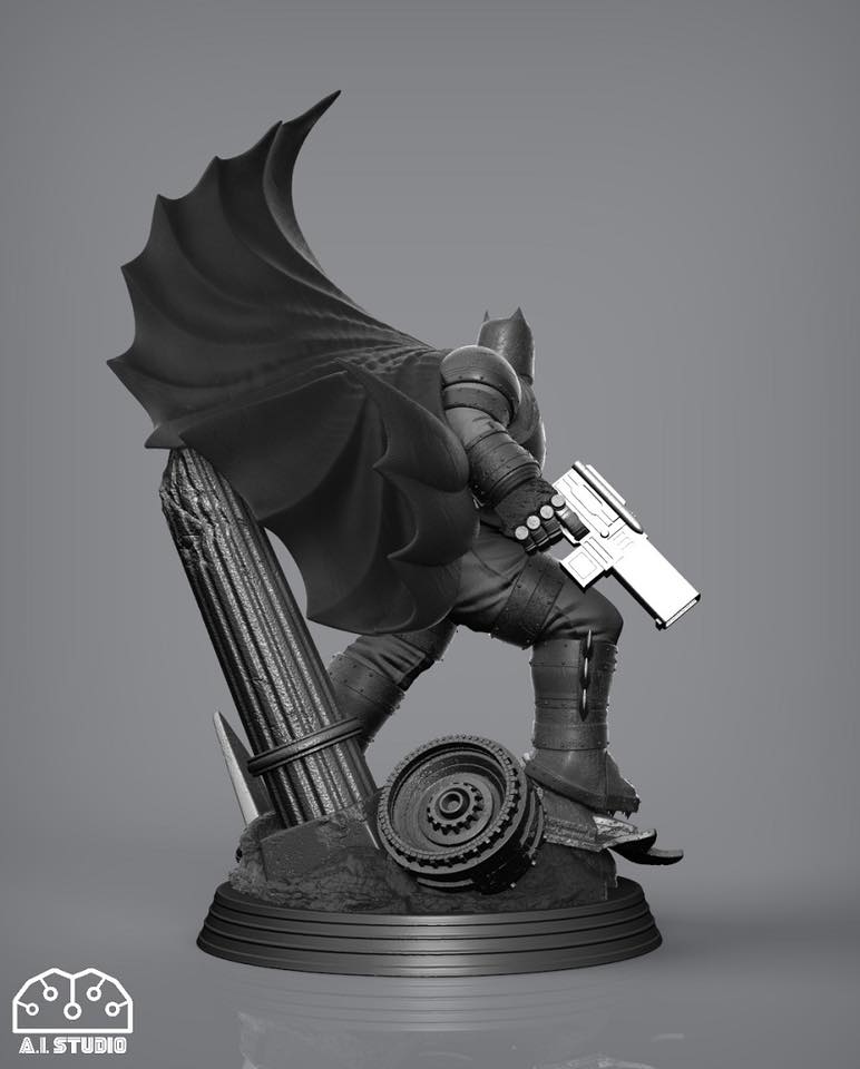 TDKR Armored Batman From Frank Miller’s The Dark Knight Returns Comic (A.I.Studio) งานดิบไม่ลงสี