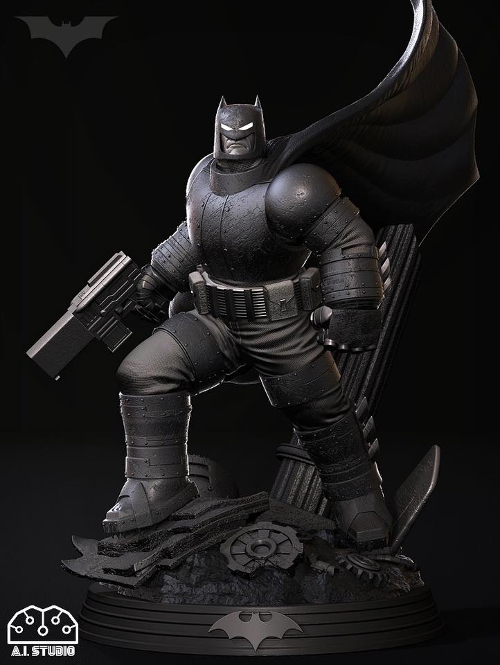 TDKR Armored Batman From Frank Miller’s The Dark Knight Returns Comic (A.I.Studio) งานดิบไม่ลงสี