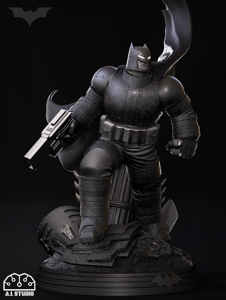 TDKR Armored Batman From Frank Miller’s The Dark Knight Returns Comic (A.I.Studio) งานดิบไม่ลงสี