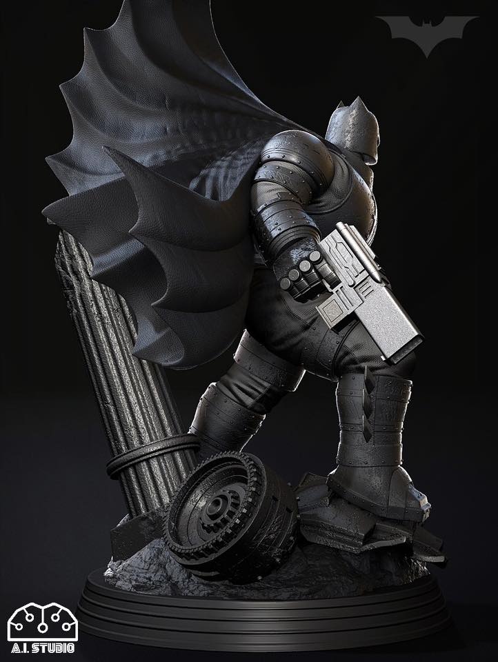 TDKR Armored Batman From Frank Miller’s The Dark Knight Returns Comic (A.I.Studio) งานดิบไม่ลงสี