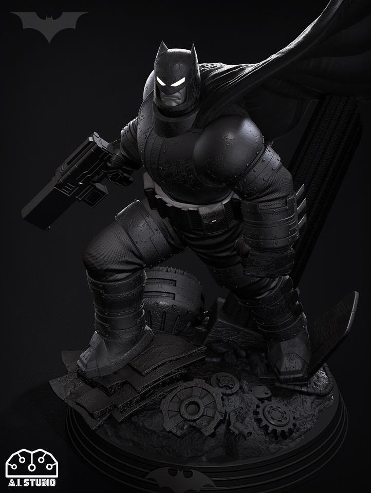 TDKR Armored Batman From Frank Miller’s The Dark Knight Returns Comic (A.I.Studio) งานดิบไม่ลงสี
