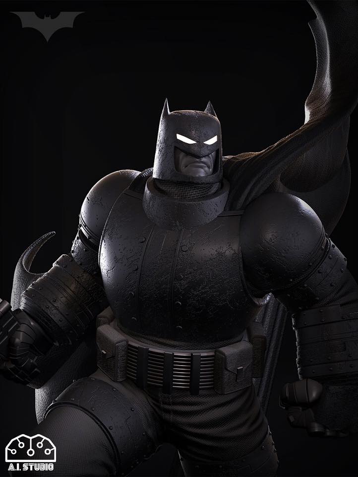 TDKR Armored Batman From Frank Miller’s The Dark Knight Returns Comic (A.I.Studio) งานดิบไม่ลงสี