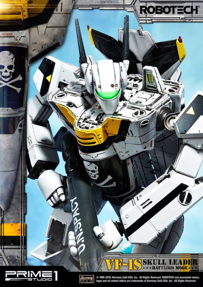 Robotec Saga VF-1S Skull Leader Battloid Mode (Prime1Studio)
