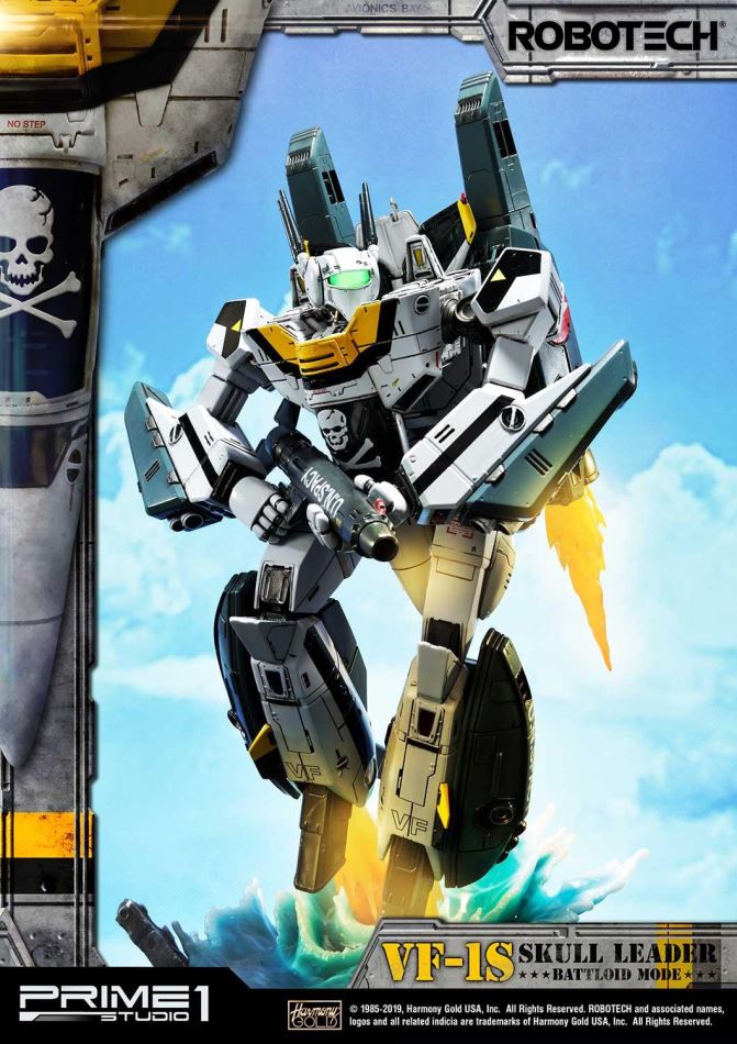 Robotec Saga VF-1S Skull Leader Battloid Mode (Prime1Studio)