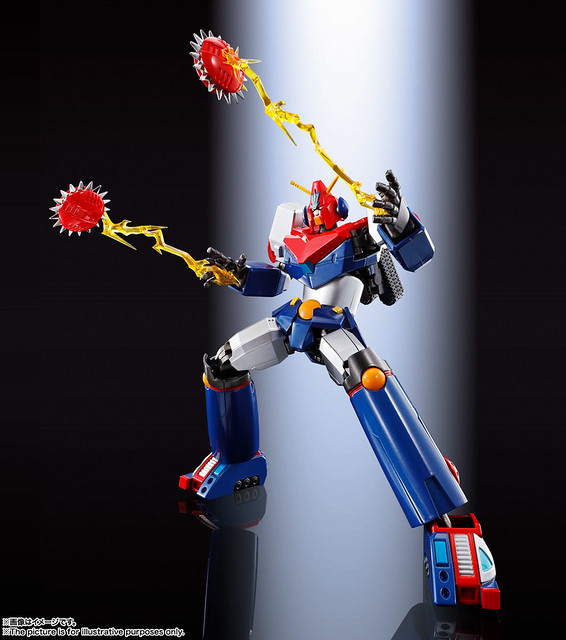 BANDAI SOUL OF CHOGOKIN GX-90 CHOUDENJI ROBOT COMBATTLER V FULL ACTION