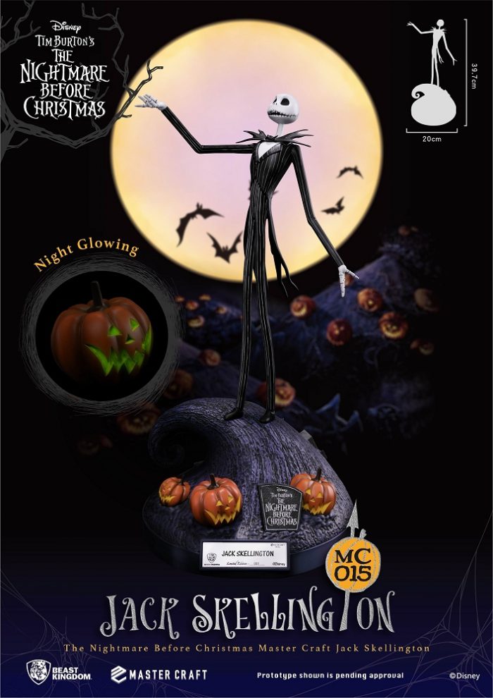 The Nightmare Before Christmas: Jack Skellington Master Craft di Beast Kingdom in preordine