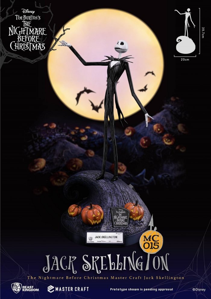 The Nightmare Before Christmas: Jack Skellington Master Craft di Beast Kingdom in preordine