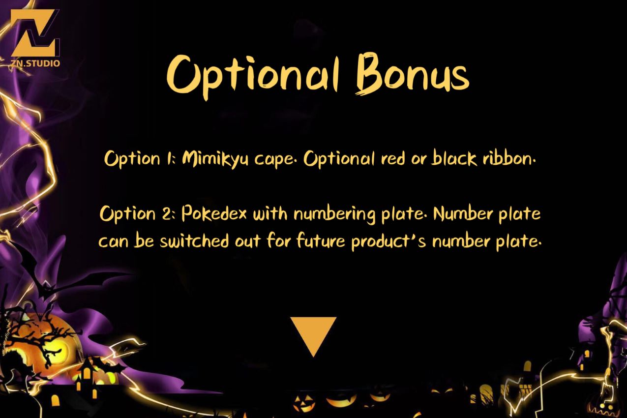 ZN Studio Pokemon Halloween Pikachu