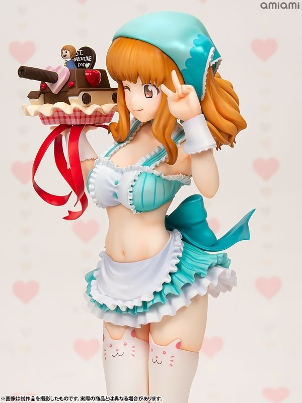 DreamTech Girls und Panzer Saori Takebe [Valentine Apron] 1/7 Complete Figure (WAVE)