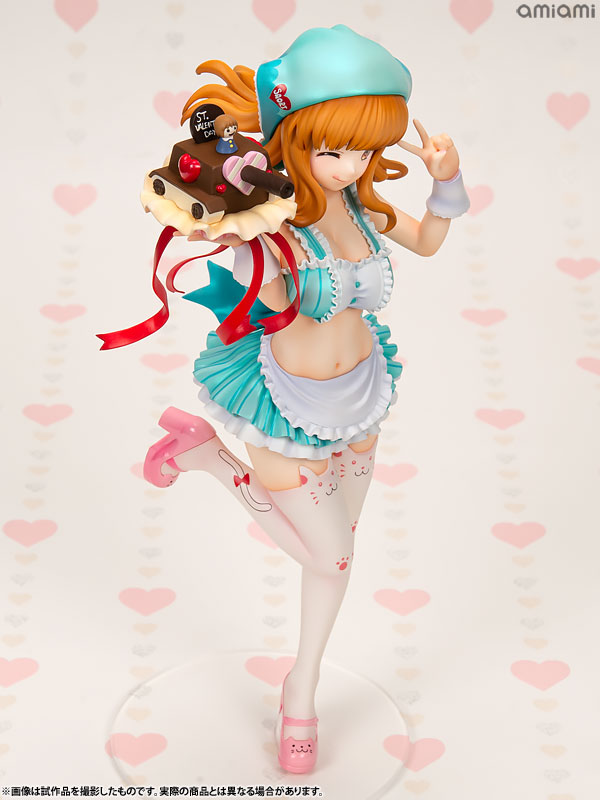 DreamTech Girls und Panzer Saori Takebe [Valentine Apron] 1/7 Complete Figure (WAVE)