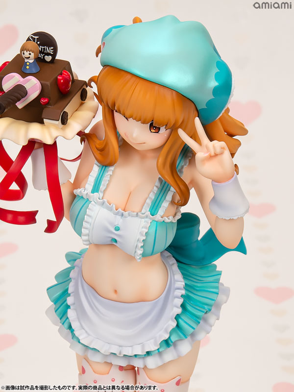 DreamTech Girls und Panzer Saori Takebe [Valentine Apron] 1/7 Complete Figure (WAVE)