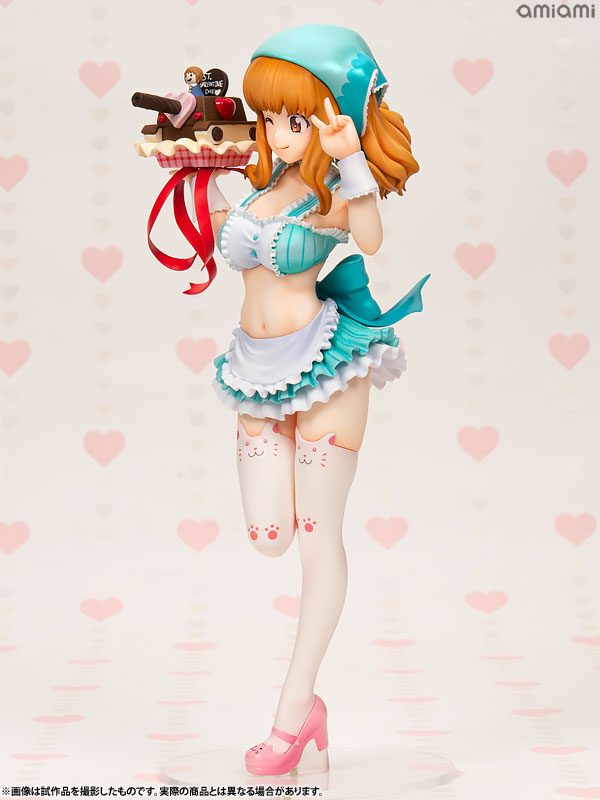 DreamTech Girls und Panzer Saori Takebe [Valentine Apron] 1/7 Complete Figure (WAVE)