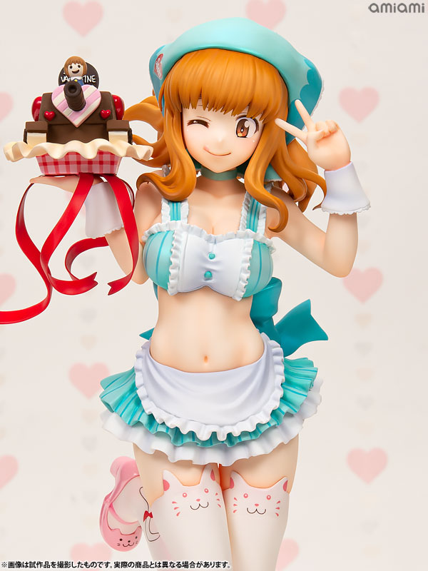 DreamTech Girls und Panzer Saori Takebe [Valentine Apron] 1/7 Complete Figure (WAVE)