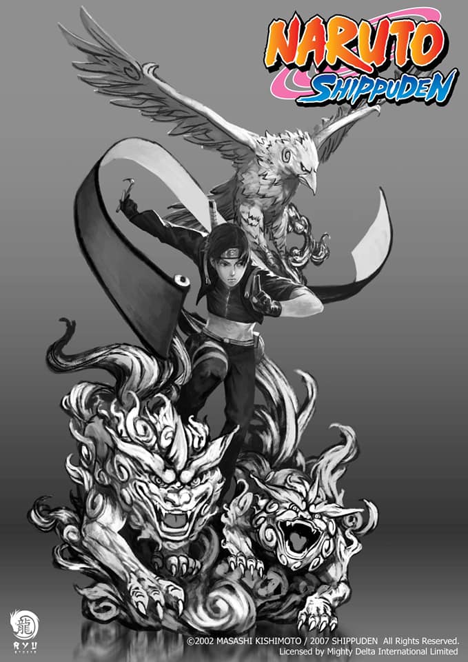  Naruto Shippuden - Sai Yamanaka 1/6 Scale Premium Statue (Ryu Studio)