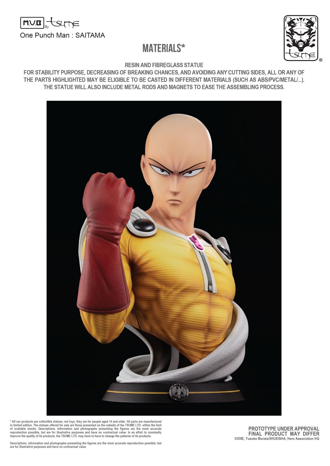 One Punch Man - M.U.B. Saitama (Tsume Art)