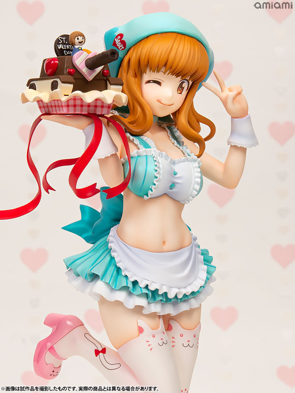 DreamTech Girls und Panzer Saori Takebe [Valentine Apron] 1/7 Complete Figure (WAVE)