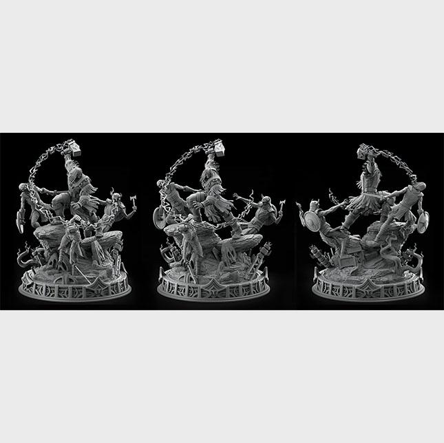 RAGNAROK THOR ELITE DIORAMA (Figurama)